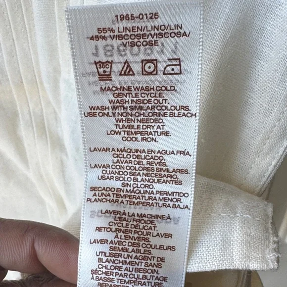 Scotch & Soda Men's Light Cream Button Down Shirt - Picture 4 of 12